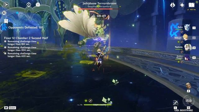 Yelan Mono Hydro & Eula Hypercarry - 4.2 Spiral Abyss Floor 12 | Genshin Impact смотреть онлайн