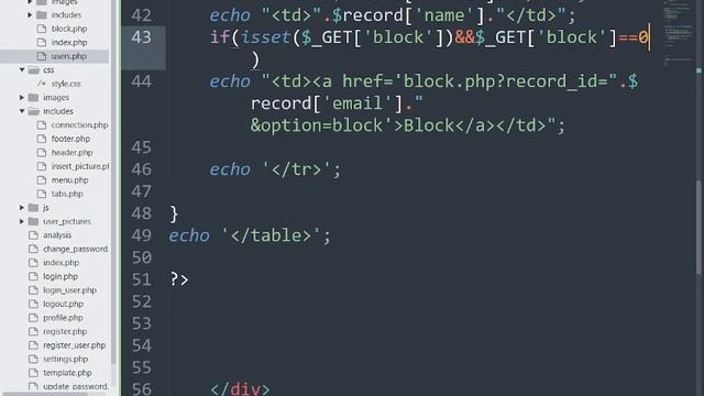 Online Profile System PHP - Admin Portion - Block User смотреть онлайн