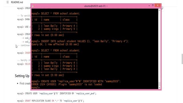 mysql configuration and replication - mysql project смотреть онлайн