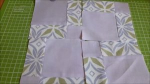 блок исчезающая девятка, лоскутное шитье, ланчмат, как сшить красивую прихватку #лоскуток #печворк