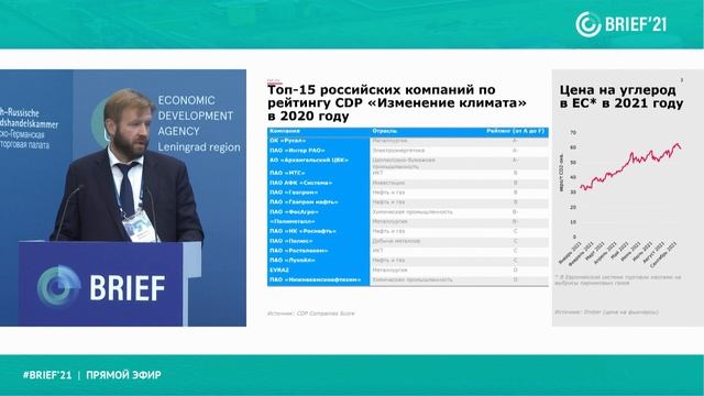 BRIEF'21: панельная дискуссия о декарбонизации смотреть онлайн