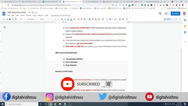 RSS Feed Submission for SEO in Tamil | How to Do RSS Feed Submission | RSS Submission Site List 202 смотреть онлайн