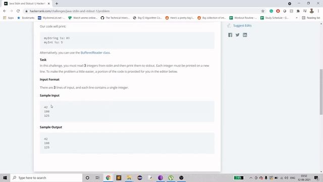 HackerRank | Java | Stdin and Stdout 1 | Certification | Gold Badge смотреть онлайн