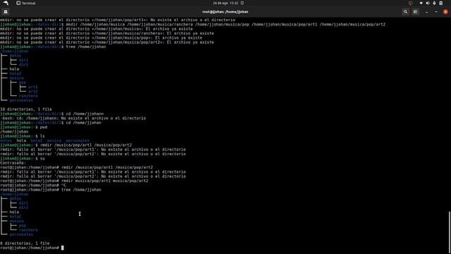 COMANDO RMDIR EN LINUX | RMDIR ELIMINACION DE DIRECTORIOS смотреть онлайн