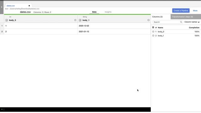 How to parse a CSV file without a header in CDAP 6.7.0 смотреть онлайн