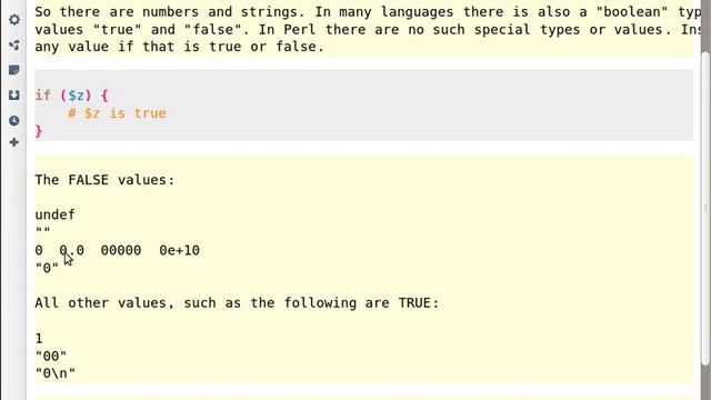 Beginner Perl Maven tutorial: 2.12 - True and False in Perl смотреть онлайн