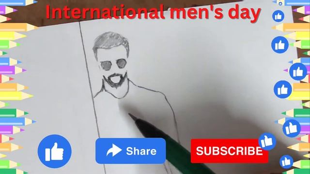 International men's day special।। sketch on international men's day theme #drawing #sketching смотреть онлайн