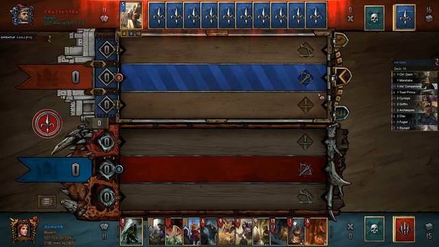 Gwent: The Witcher Card Game - Monsters Ciri Dash Deathwish deck - Dagon Gameplay смотреть онлайн