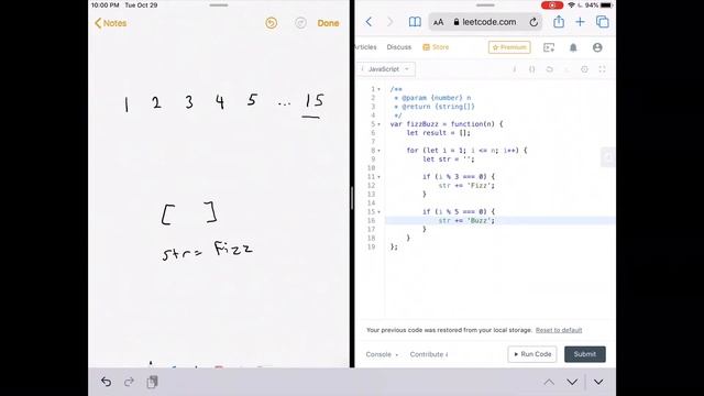 Solving FizzBuzz Three Different Ways | LeetCode 412 | Google Coding Interview Tutorial смотреть онлайн