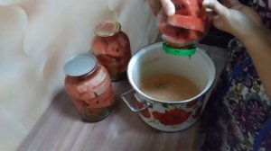 Арбузы на зиму в банках с чесноком по бабушкиному рецепту !