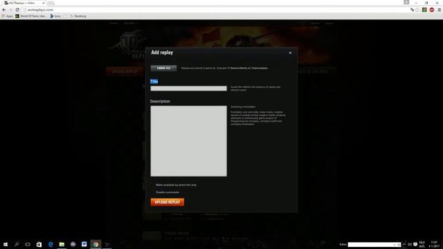 World of Tanks || How to: upload a replay! смотреть онлайн