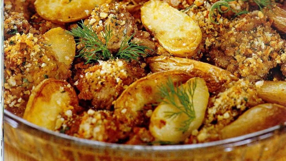 Баранина в сырной корочке с картофелем смотреть онлайн