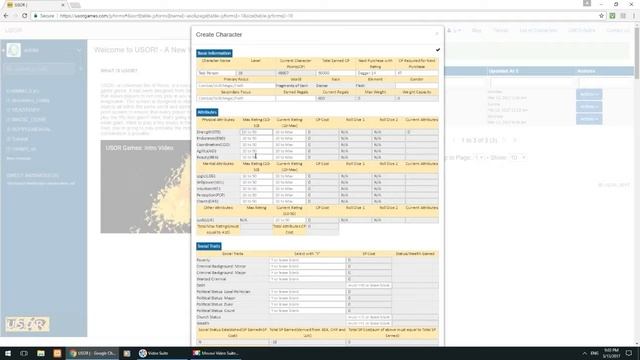 USOR Games: How to Create Character Sheet Part 2 - Attributes смотреть онлайн