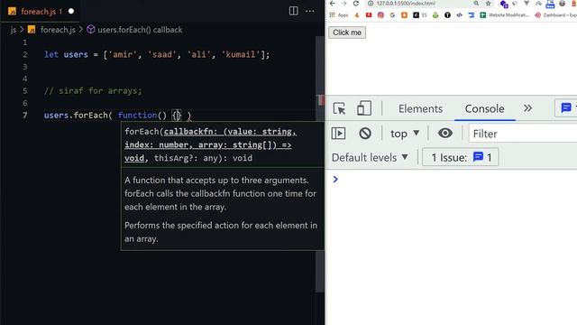 JavaScript forEach Loop | Lesson 20 | JavaScript Tutorial Beginning to Advance in Hindi/Urdu смотреть онлайн