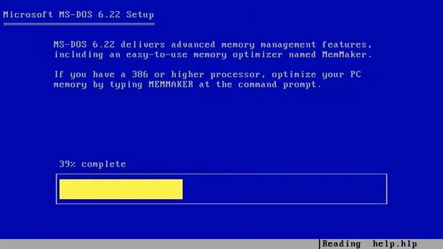 Установка MS-DOS 6.22 на DOSBox-X смотреть онлайн