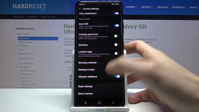 How To Reset Camera Settings In SAMSUNG Galaxy S21 Ultra – Format Camera Configuration