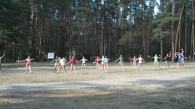 ДОК "Яльчик" 3 смена 2014г. открытие спорт.смены. 1 отряд смотреть онлайн