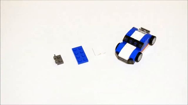 Лего Криэйтор 31027 Креатор Lego Creator Криатор Синий Гоночный Автомобиль Blue Racer смотреть онлайн