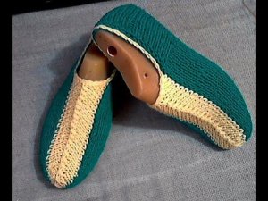 Следки без швов на двух спицах