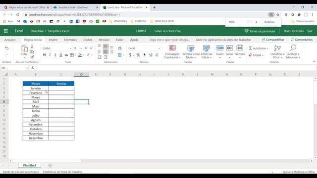 Como Trabalhar com Planilhas Online no Excel - Passo a Passo смотреть онлайн