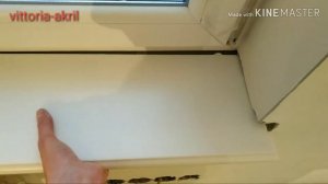 Установка подоконника из акрилового камня