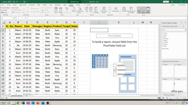 How to Automatically Refresh Pivot Table Final Render | Excel Pivot Tutorial смотреть онлайн