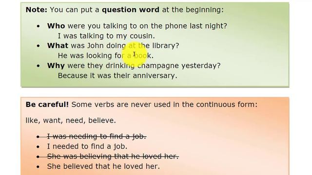Past Simple vs Past Continuous - Learn English Tenses смотреть онлайн