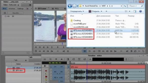 Видео монтаж Avid Media Composer 8 Работа с видео файлами