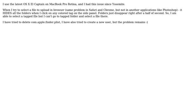 Apple: Open file dialog doesn't allow to select tagged folders смотреть онлайн