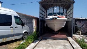 Элинг в яхт клубе Балтиец