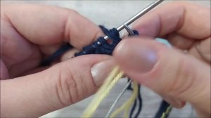 Мужская шапка спицами