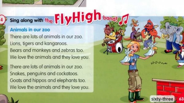 Fly High 2. Сторінка 63. Animals in our zoo