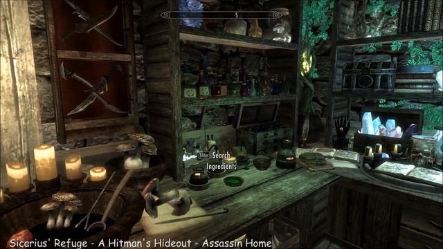 Sicarius' Refuge - A Hitman's Hideout - Assassin Home - Skyrim House Mod смотреть онлайн