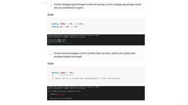 SASS | 7. Arifmetik amallar смотреть онлайн