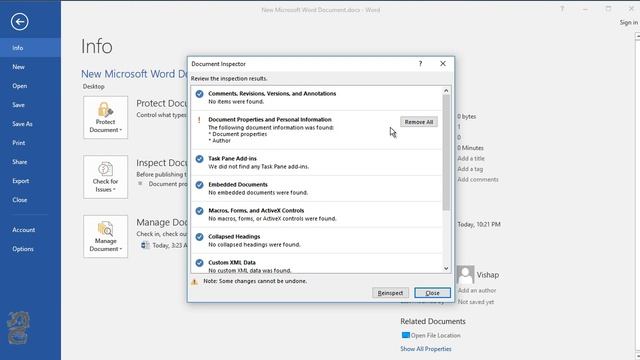 How to Remove author from file properties in Word смотреть онлайн