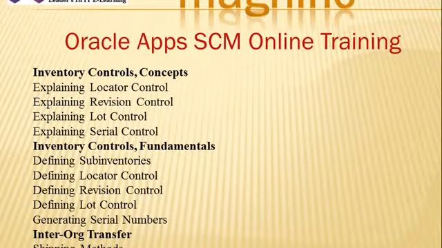 Oracle Apps Functional SCM R12 and 11i Online Course смотреть онлайн