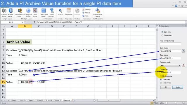 OSIsoft: Get historical PI Data with the PI Archive Value function (PI DL 2013 Excel Add-in) смотреть онлайн