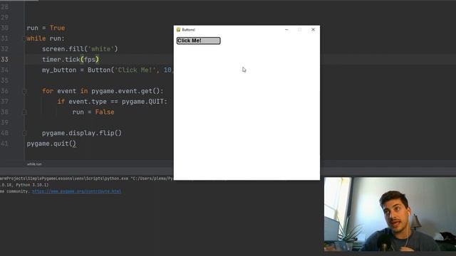 Create Buttons in PyGame! (Python Button Class Tutorial) смотреть онлайн