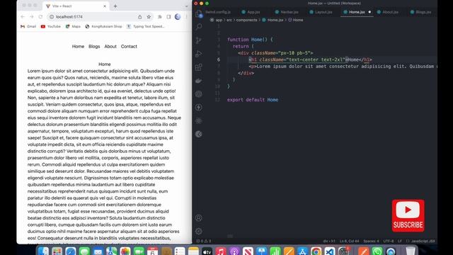 How create an active link and page in Navbar || React JS and Tailwind CSS смотреть онлайн