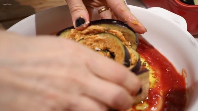 Ջեռեփուկ Սմբուկով Վարդ - Baked Eggplant Rose - Heghineh Cooking Show In Armenian