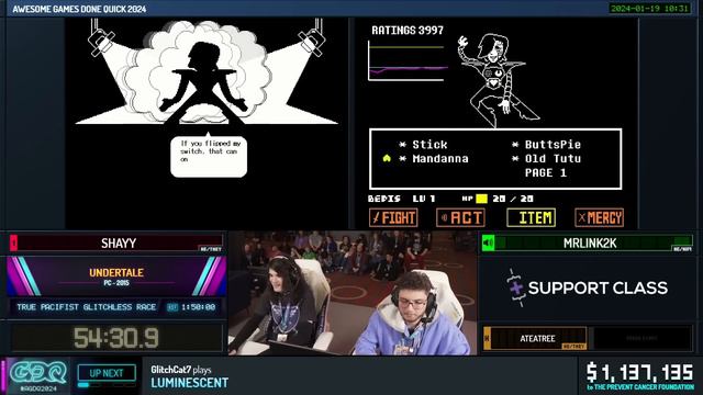 Undertale Race by Shayy & mrlink2k in 1:49:37 - Awesome Games Done Quick 2024 смотреть онлайн