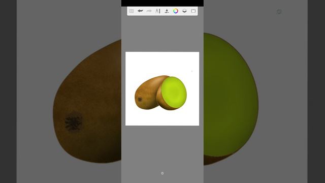 How to paint a Kiwi - Easy Autodesk Sketchbook Mobile Tutorial смотреть онлайн