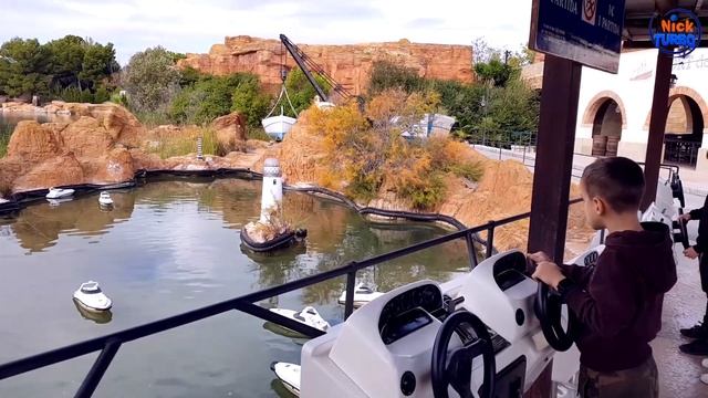 Ник Турбо в парке развлечений. Водные аттракционы. американские горки. Видео для детей смотреть онлайн