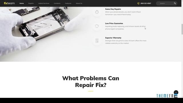 FixTeam Electronics Repair WordPress Theme Jackie Upton смотреть онлайн