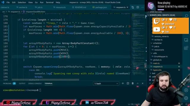 Screeps - MMO for programmers | S00 Ep04 | Warfare & Economy смотреть онлайн