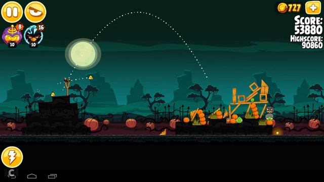 Angry Birds Seasons Ham'o'ween Level 2-4 97350 смотреть онлайн