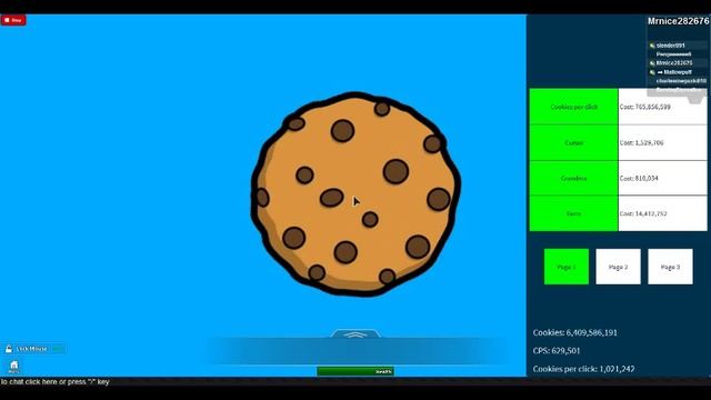 Roblox Cookie clicker, Getting 8 billion cookies! смотреть онлайн