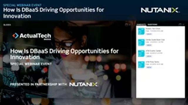 How Is DBaaS Driving Opportunities for Innovation with Nutanix смотреть онлайн