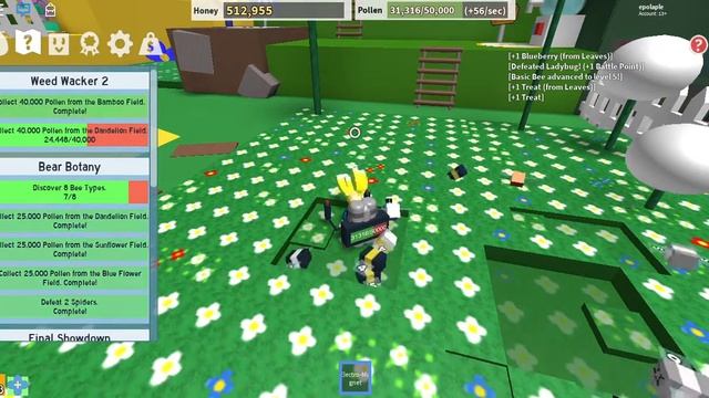 WEED WACKER 2 BLACK BEAR QUEST ROBLOX BEE SWARM SIMULATOR смотреть онлайн