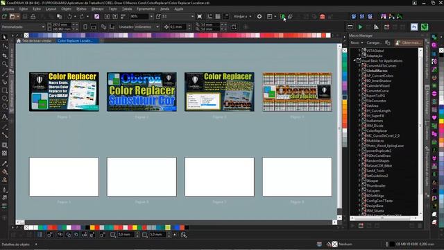 CorelDRAW X8 - Macro Grátis para Substituir Cores смотреть онлайн